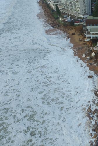 The aftermath of the 2016 'superstorm' at Collaroy Beach. 