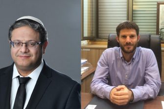 Israel government ministers Itamar Ben-Gvir (left) and Bezalel Smotrich (right)