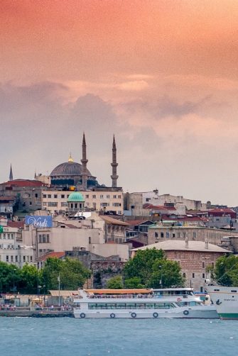 A view of Istanbul across the river