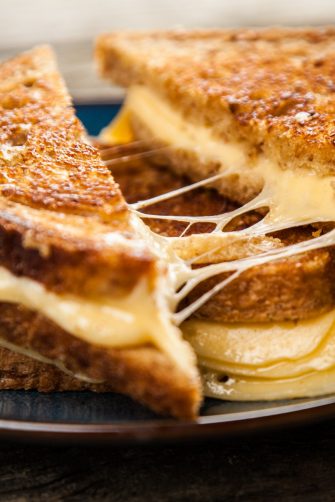 A photo of Yong Wang, Cordelia Selomulya and Canice Yiu in the food lab