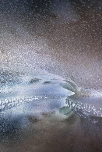 Sunset above the clouds.