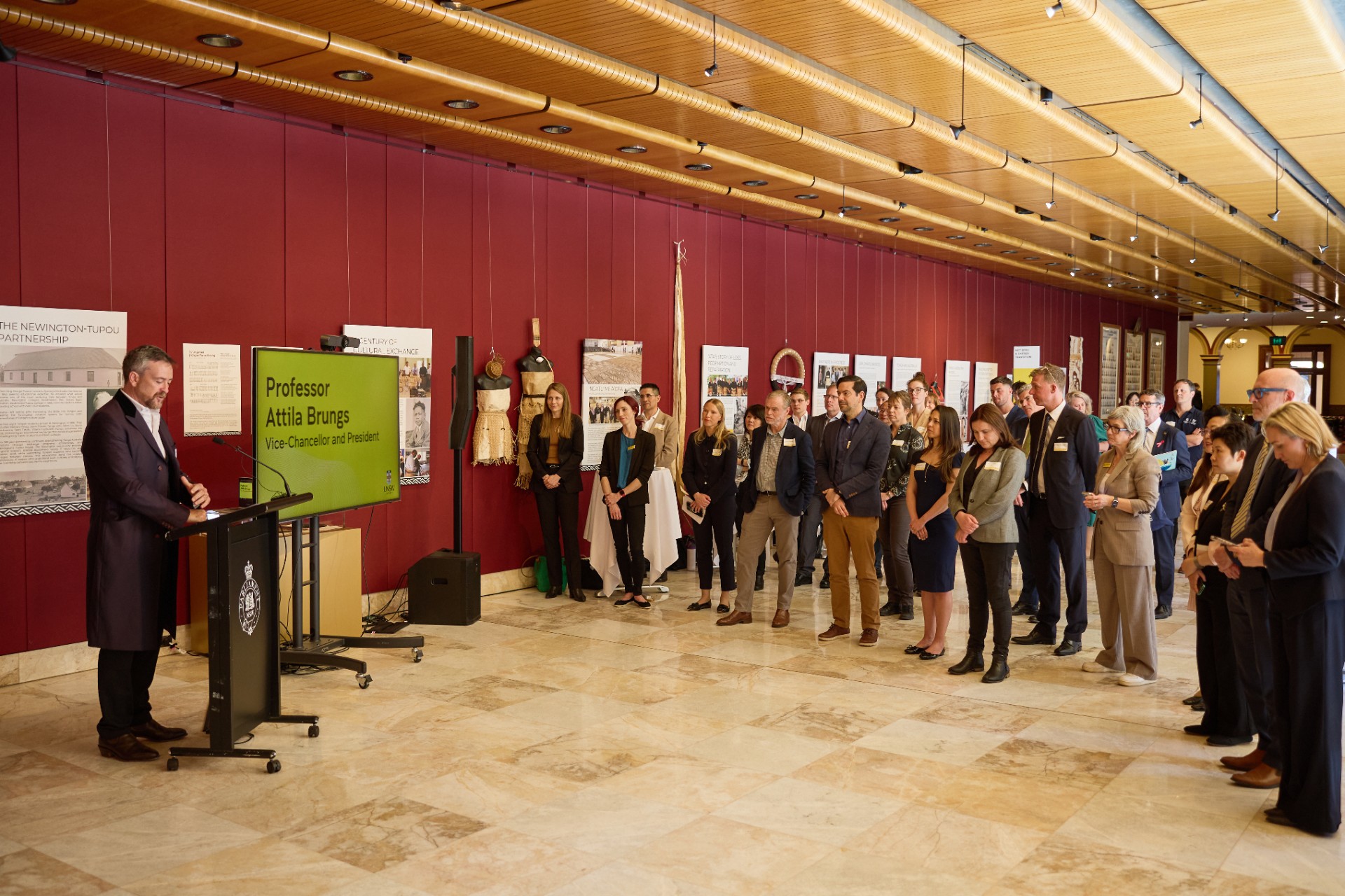UNSW Vice-Chancellor and President Professor Attila Brungs speaking at NSW Sustainability Showcase.