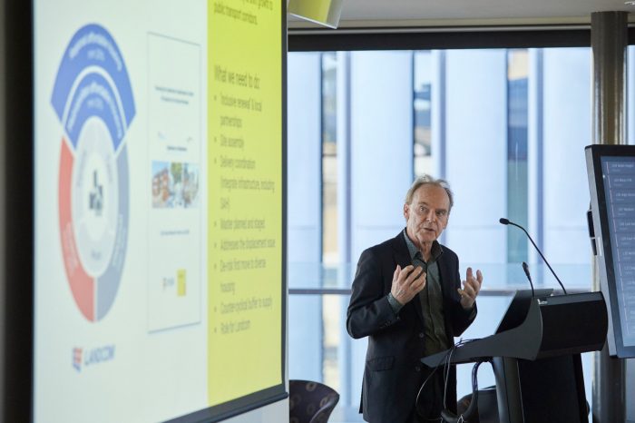 Professor Bill Randolph presents at the housing affordability roundtable hosted at UNSW