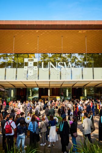 UNSW Clancy Auditorium with parents and graduates
