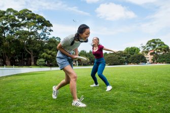 Students partcipating in sports