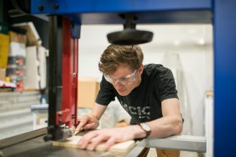 Students designing, engineering and creating at the Michael Crouch Innovation Centre (MCIC)