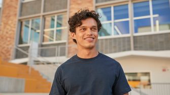 Male student at the UNSW campus Kensington
