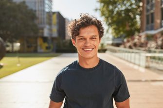 Male student at the UNSW campus Kensington
