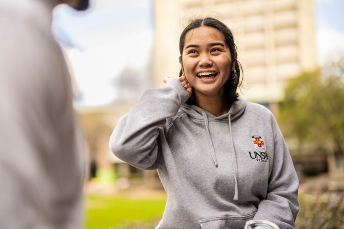 Students gathering at UNSW Sydney Kensington campus