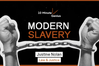 graphic of modern slavery 10 minute thesis justine nolan