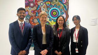 Image for use as the hero image for an article about UNSW CSI Undergraduate Leadership Fellows featuring Dr Rachel Bacon.