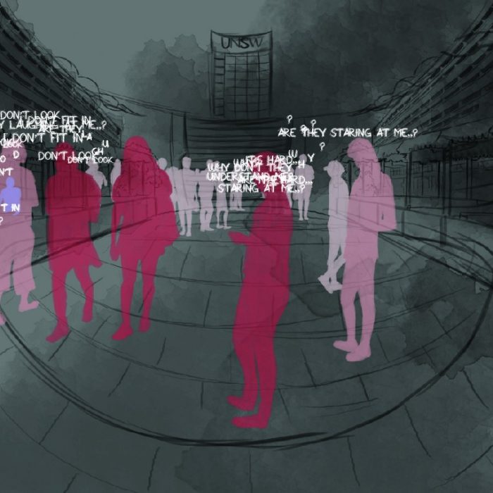 Storyboarding concept for empathy project at UNSW Sydney