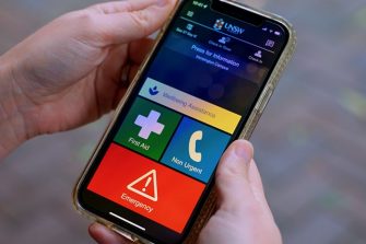 user on safezone app