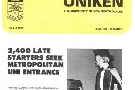 Uniken / UNSW magazine accordion