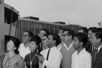 Welcome Sign - Visitors to UNSW,  c. 1963