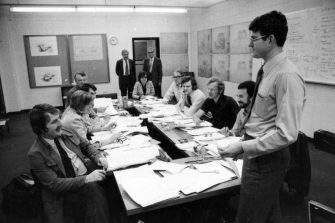 archive image of AGSM staff team meeting