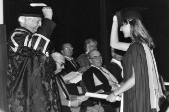 archive image of Graduate ceremony Jane Ingham