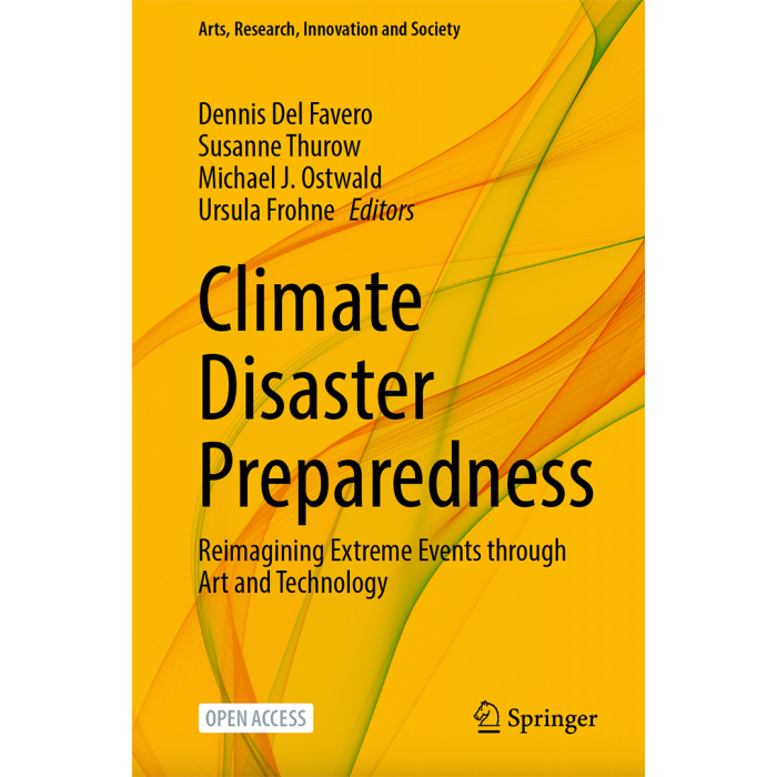 Orange-hued book cover for Climate Disaster Preparedness edited volume by Springer Nature 2024