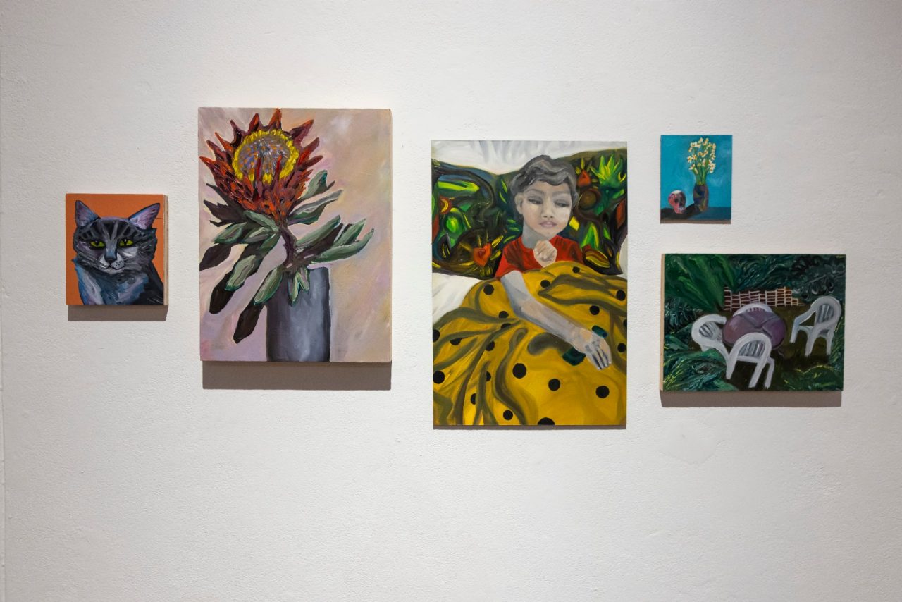 Garden of Covid, and Raji in Bed