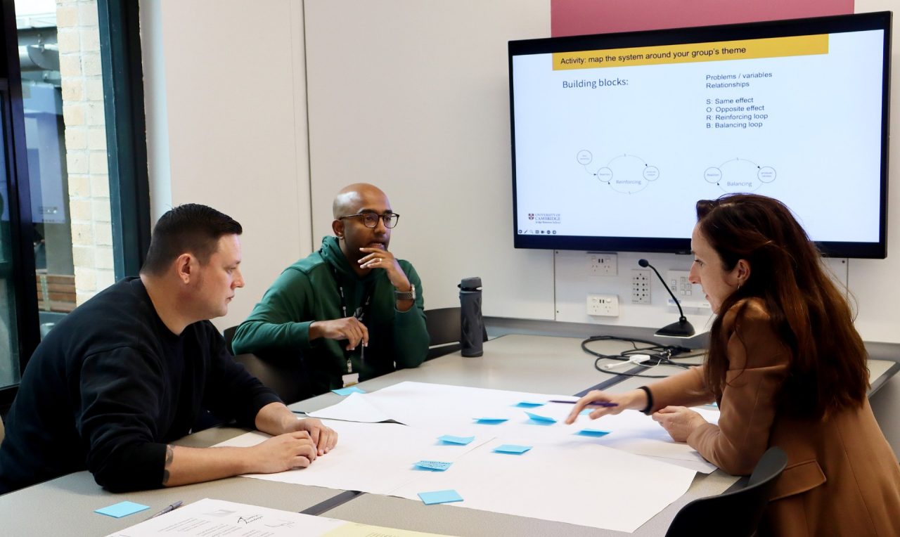 Photo of UNSW CSI team planning