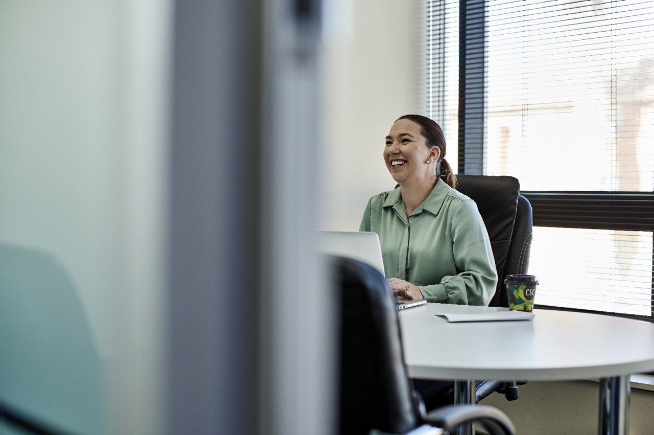 Cherie Thompson in office