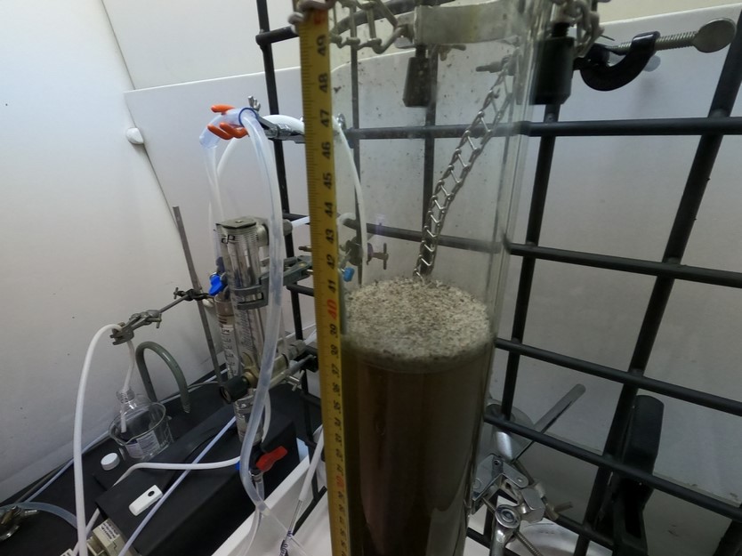 PFAS foam released from contaminated soil during gas-liquid fluidisation