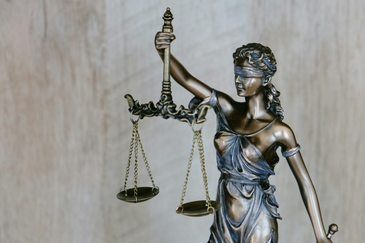 Lady Justice holding scales and sword