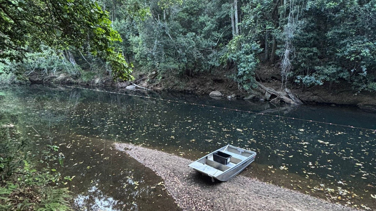 The boat 'Pandemoneum', used by UNSW platypus researchers to catch platypuses for observation at Royal National Park